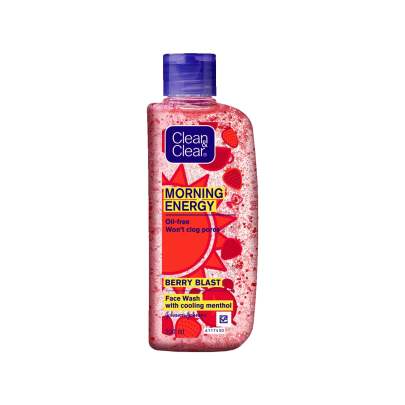 CLEAN & CLEAR MORNING ENERGY BERRY BLAST FACE WASH 100ML