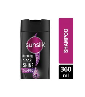 SUNSILK STUNNING BLACK SHINE SHAMPOO 360ML