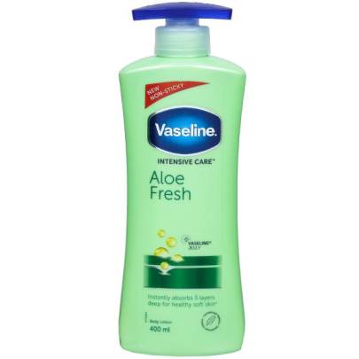 vaseline intensive care aloe fresh body lotion 400ml