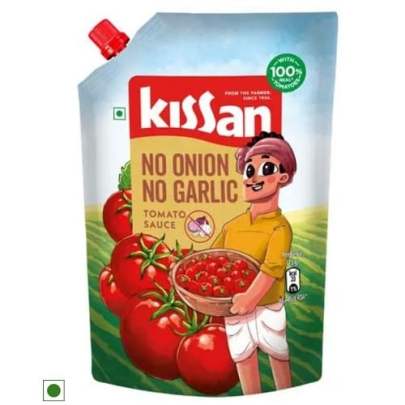 kissan no onion no garlic tomato sauce 850gm 