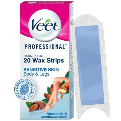 VEET PROFESSIONAL READY TO USE FULL BODY WAX STRIPS 