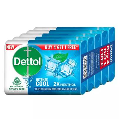 DETTOL ICY COOL SOAP 5 * 100GM 