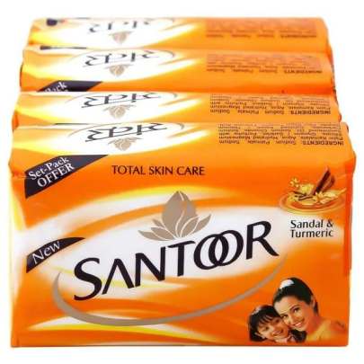 SANTOOR SKIN MOISTURISING SOAP ( 4 UNITS OF 100GM )