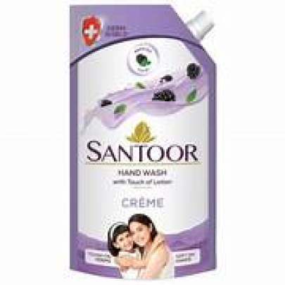 SANTOOR HAND WASH WITH TOUCH OF LOTION CREME  675ML