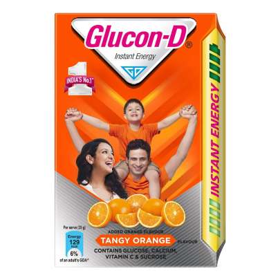 Glucon - d instant energy drink tangy orange 450gm 