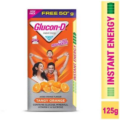 Glucon - d instant energy drink tangy orange 125gm 