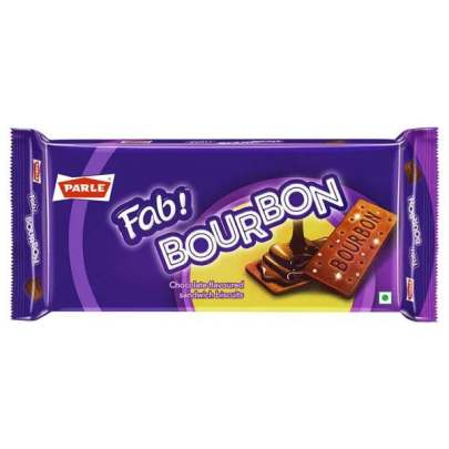 PARLE FAB BOURBON CHOCOLATE FLAVOURED SANDWICH BISCUITS 500GM 