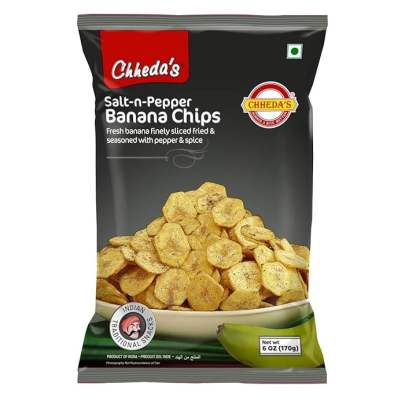 chheda's salt -n-papper banana chips 150gm