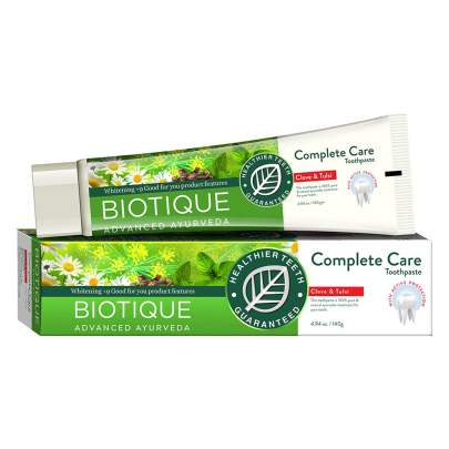 BIOTIQUE ADVANCED AYURVEDA CLOVE AND TULSI COMPLETE CARE TOOTHPASTE 140G
