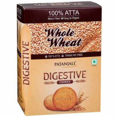 PATANJALI DIGESTIVE BISCUIT WHOLE WHEAT 250GM 