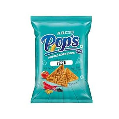 Archi pop's popped corn chips with pizza 52gm 
