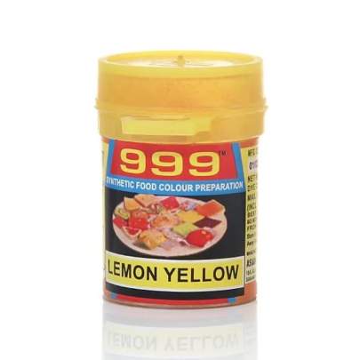 999 Synthetic Food Colour Preparation Lemon Yellow, 10 g