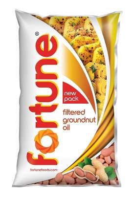 ADANI GROUNDNUT OIL POUCH 1 LTR (FORTUNE)PURE