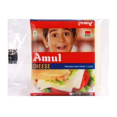 AMUL PROCESSED CHEESE SLICES 100G (5UX20G)
