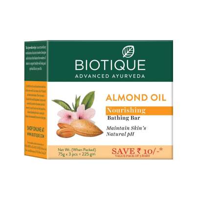 biotique  Almond Oil Nourishing Bathing Bar 225g