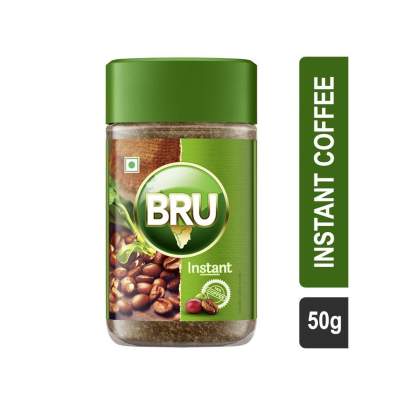 BRU Instant Pure Coffee, 50 g Bottle