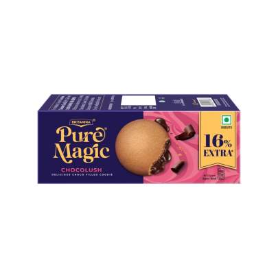 Britannia Pure magic Chocolush Delicious choco filled cookies ,87.5 g