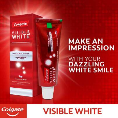 COLGATE VISIBLE WHITE TOOTHPASTE 100GM  