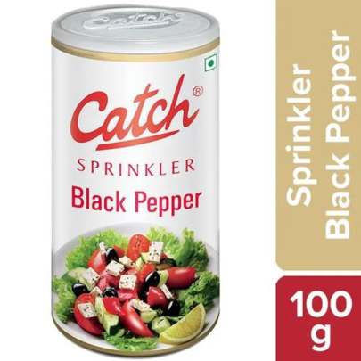 Catch Black Pepper Sprinklers - Adds Flavour & Aroma, 100 g Can