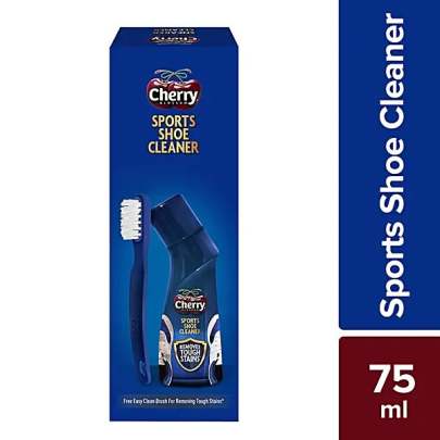 Cherry Blossom Sports Shoe Cleaner - Cleans All Non-Leather Shoes, Removes Tough Stains, 75 ml (With Free Brush)