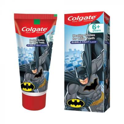 Colgate Batman Bubble Fruit Flavor Toothpaste for Kids, 80g