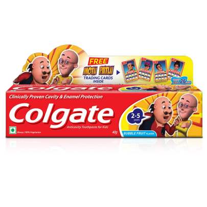 Colgate Kids Toothpaste - 2-5 Years, Anticavity, Bubble Fruit Flavour, 40 g