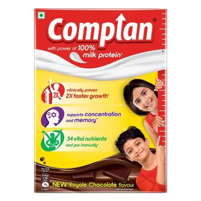 Complan Royale Chocolate Flavour Nutrition Drink Powder, 200 gm Refill