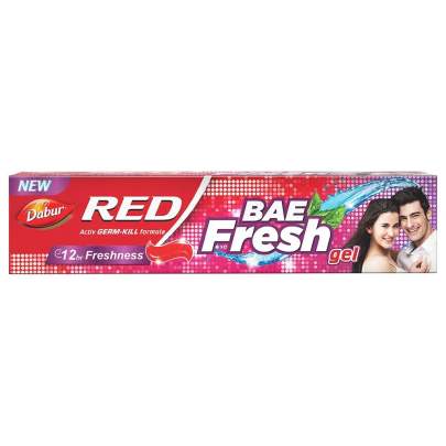 Dabur Red Bae Fresh Gel - 150gm | Fights Bad Breath, Cavity Germs and Plaque | 12hr Freshness | Activ Germ-Kill formula