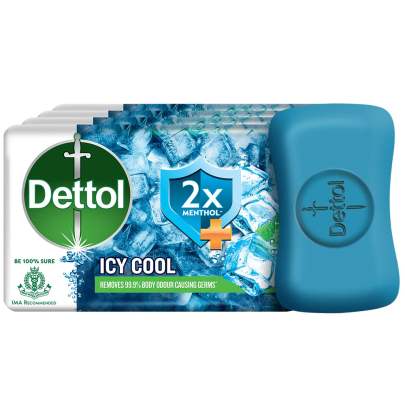 Dettol Icy Cool Soap Multipack, 125g (Pack of 3)