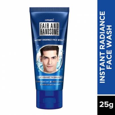 EMAMI FAIR AND HANDSOME INSTANT RADIANCE FACE WAS 25GM 