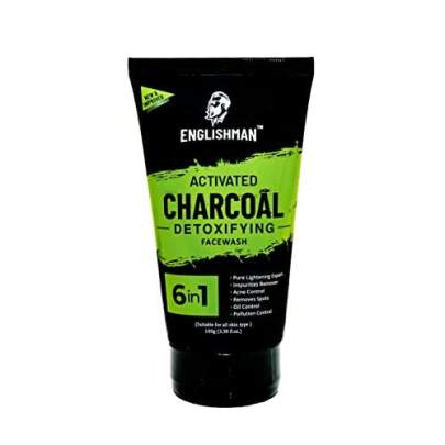 ENGLISHMAN® Activated Charcoal-Detoxifying | Pure Lightening Expert | Face Wash for Men 100GM