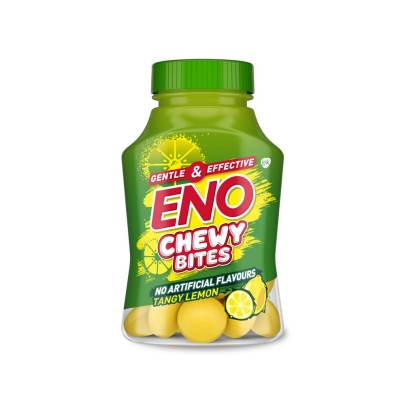 ENO CHEWY BITES: Tasty Chewable Antacid for Gentle & Effective relief from acidity - Antime, Anywhere!! - LEMON FLAVOUR - Pack of 30 Tabs