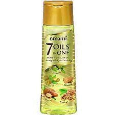 Emami 7 Oils In One Light, Non-Sticky & Non-Greasy Hair Oil, 20 Times Stronger Hair, Nourishes Scalp, 200 ml