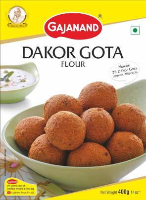 GAJANAND Methi Gota Instant Mix Flour, 400g (Pack of 1) / Nutritious and Flavorful Gram Flour Blend/Ready Mix Flour
