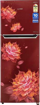 Lloyd 310 L 2 Star Inverter Frost Free Double Door Refrigerator Appliance (GLFF312ASRT1PB Sakura Red, 2022 Model)