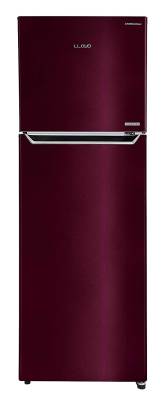 Lloyd 340 L 2 Star Inverter Frost Free Double Door Refrigerator (GLFF342AMWT1PB, Metallic Wine)