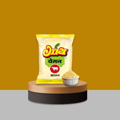 Gaay Besan/Chana Dal Atta (1kg) Chickpea Flour for Authentic Dishes like Pakoras, Dhoklas, Ladoos & Many More, Superfine Perfect in Texture & Taste Nu