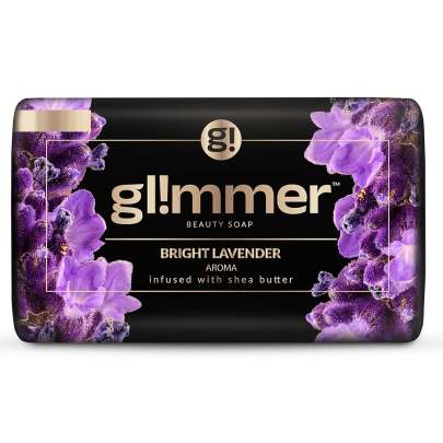 Glimmer Bright Lavender Beauty Soap Infused With Shea Butter 100g
