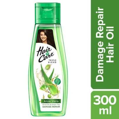 Hair & Care Non-sticky Hair Oil with Fruits - For Damage Repair, Olive Oil & Green Tea, Classic Fragrance, 300 ml