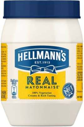 Hellmanns Real Mayonnaise - Eggless Extra Creamy, World's No. 1 Brand, 250 g
