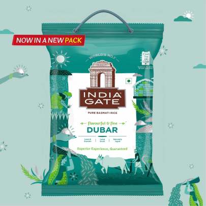 India Gate Pure Basmati Rice Dubar, 5kg