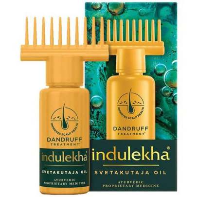 Indulekha Svetakutaja Oil - Ayurvedic Medicinal Oil For Dandruff Treatment, 100 Ml