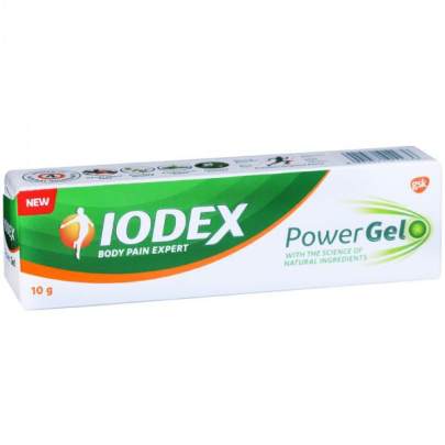 Iodex Power Gel Body Pain Expert - With Natural Ingredients, 10g
