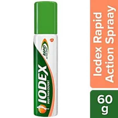 Iodex Rapid Action Spray - Inflammation Relief, 5 Active Ingredients, 60 g