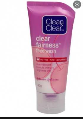 JOHNSONS CLEAN AND CLEAR FACE WASH 40G