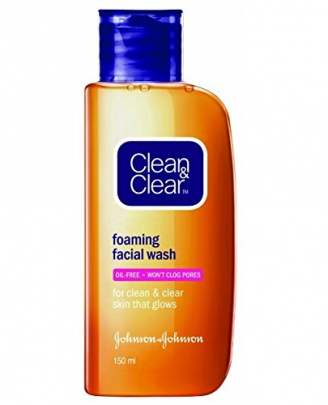 JOHNSONS CLEAN AND CLEAR FOAMING FACE WASH 150ML