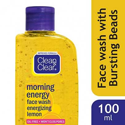 JOHNSONS CLEAN AND CLEAR MORNING ENERGY LEMON FRESH FACE WASH 100ML