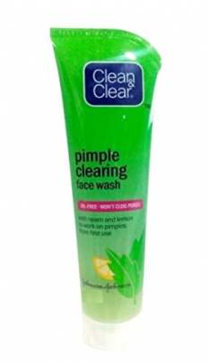 JOHNSONS CLEAN AND CLEAR PIMPLE CLEARING FACE WASH 80G