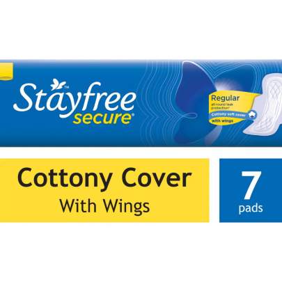 JOHNSONS STAYFREE SECURE COTTONY SOFT COVER REGULAR 20 N PADS
