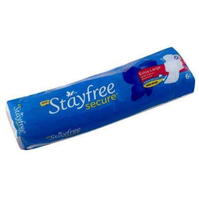 JOHNSONSSTAYFREE SECURE COTTONY EXTRA LARGE   XL6N  PADS